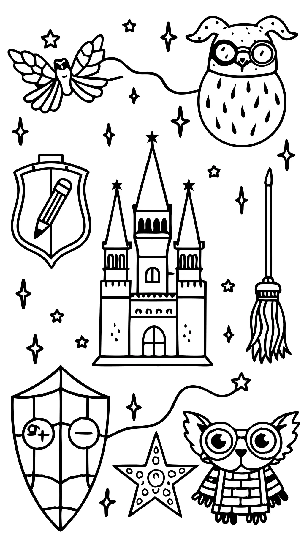 Páginas para colorear para Harry Potter